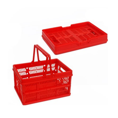 Pratique Plastique Pliant Panier pour Achats