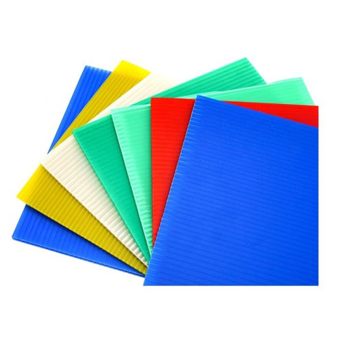 PP Creux Feuille coloré Ondulé Plastique impression creux feuille